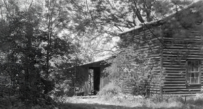 Built in 1860, the Donovan cabin was a fixture along Willow Road until 1941