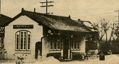 Only the Best—The train station that opened in Northfield in 1926 was one of nine identical stations designed by Evanston architect Arthur U. Berger, “to harmonize with the residences of the North Shore district through which the line passes.”