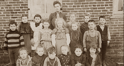 One-Third of a Mile Away—Brown School children in Northfield had none of the same
conveniences like electricity or plumbing that the new country club members did.