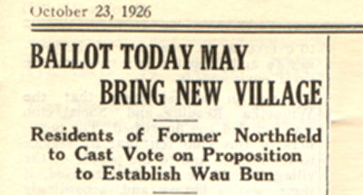 Landmark Vote-Oct. 23, 1926