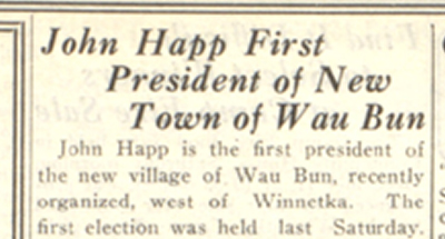 John Happ First President