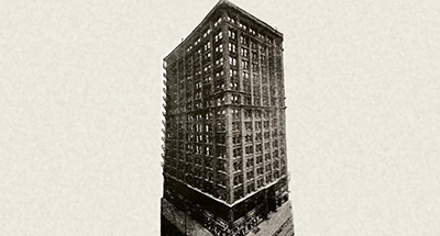 The Nixon Building at Clark and Monroe in Chicago, headquarters for the renown salesman. He also built an office in Northfield where Walgreens is today, which the village board used as “municipal headquarters.”