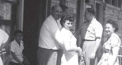 Clarence and Bea Seul, who ran Seul’s Tavern. It was first opened on Tower Road, and then moved in 1949 to its “new” location at 1735 Orchard Lane when the Edens Expressway was directly in its path. Seul’s was a center of town life, and today it is Stormy’s, Northfield’s longest-running bar.