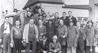 Northfield’s growing team of village employees in 1941 included both firemen and police. After a decade of paying Winnetka $75 a call for fire services, Northfield formed its own volunteer force in 1937. Their first task was to hold a card and bunco party as a fund-raiser.