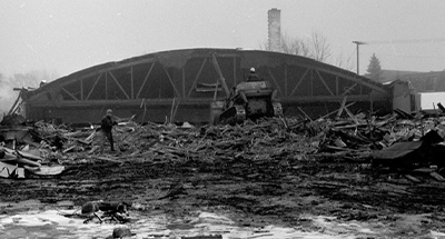 The bowling alley was torn down in the early 1980s to build apartments at 308 Happ Road.