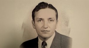Jim Clarkson as a young man. He graduated from Indiana University in 1947 with a degree in Physical Education. He aspired to be an architect, but the university had no major in that, so he focused on teaching art and P.E.--a lucky thing for generations of Sunset Ridge students.